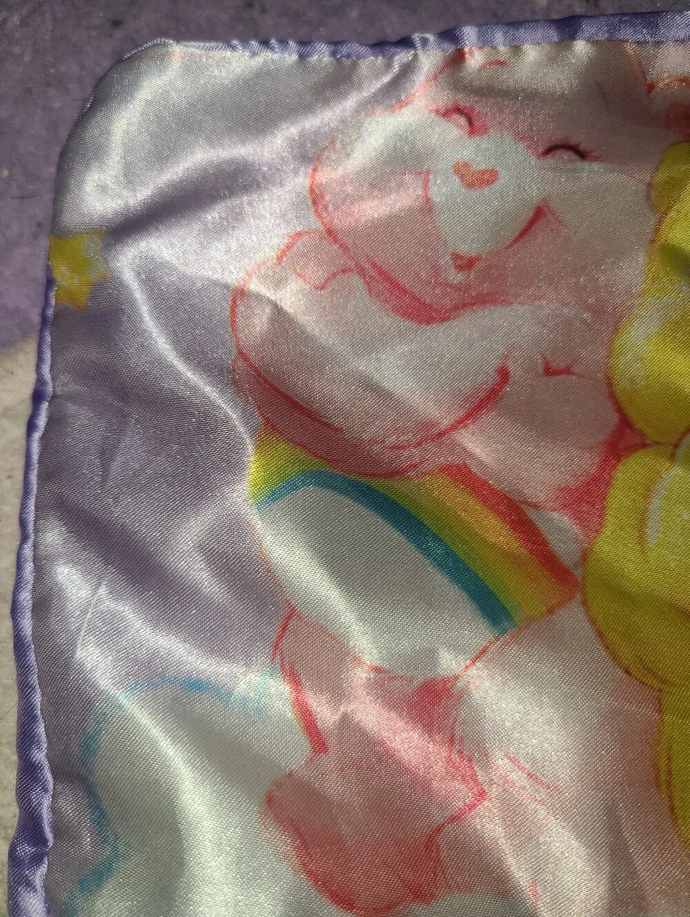 Wrinkled 🤣 Satin Care Bears Standard Pillow Case
